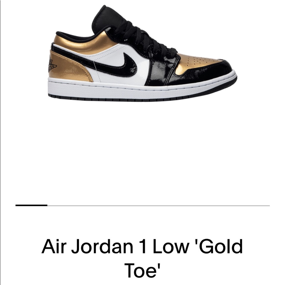 Jordan 1 low ‘Gold toe’